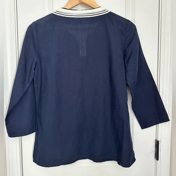 TALBOTS Women’s Embroidered Blouse- Size: Small Petite - NWT - Picture 2 of 11